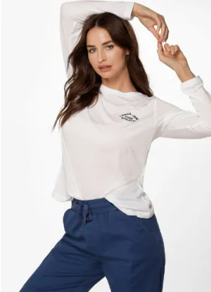 Lorna Jane Lotus Long Sleeve Top - White
