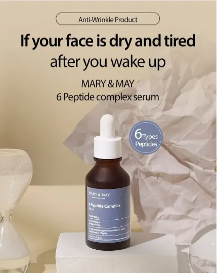 < New Arrival > MARY & MAY - 6 Peptide Complex Serum - 30ml