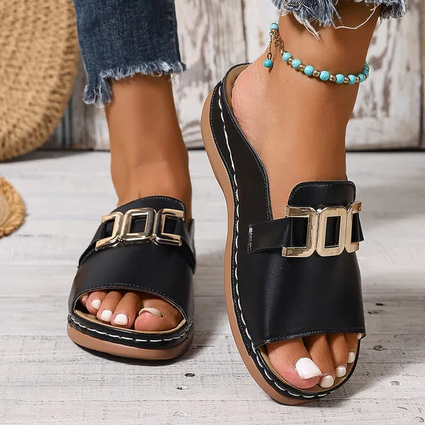 MAESA - SUPPORTIVE WEDGE SANDALS