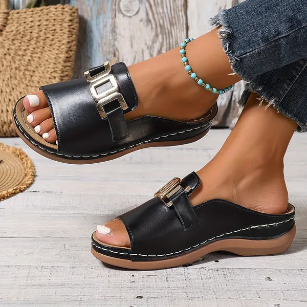 MAESA - SUPPORTIVE WEDGE SANDALS