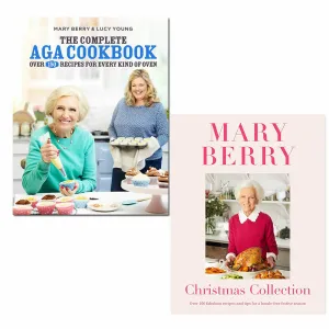 Mary Berry Collection 2 Books Set (Mary Berry's Christmas Collection and The Complete Aga Cookbook)