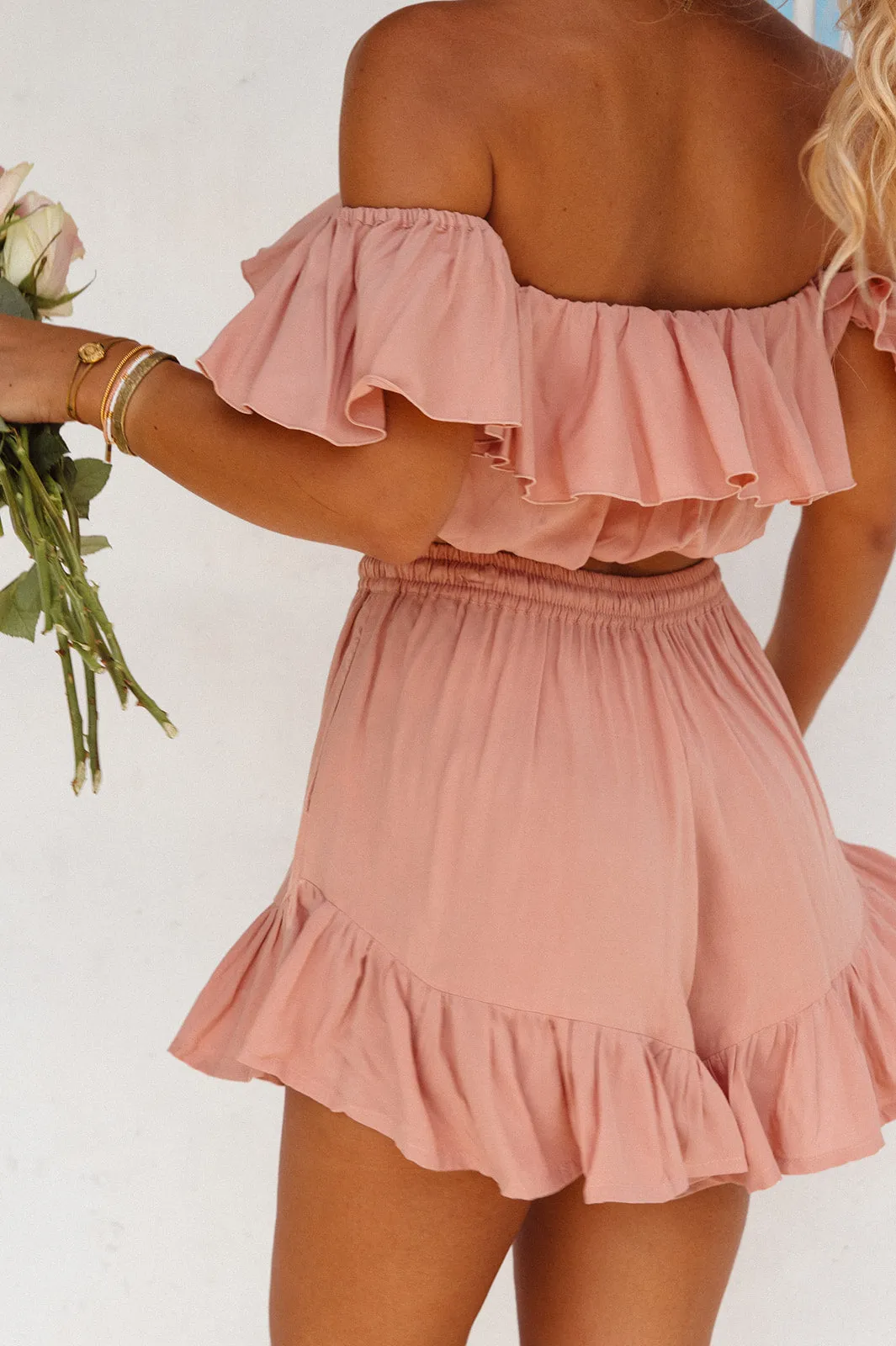 Mary Bloom Crop - Pink