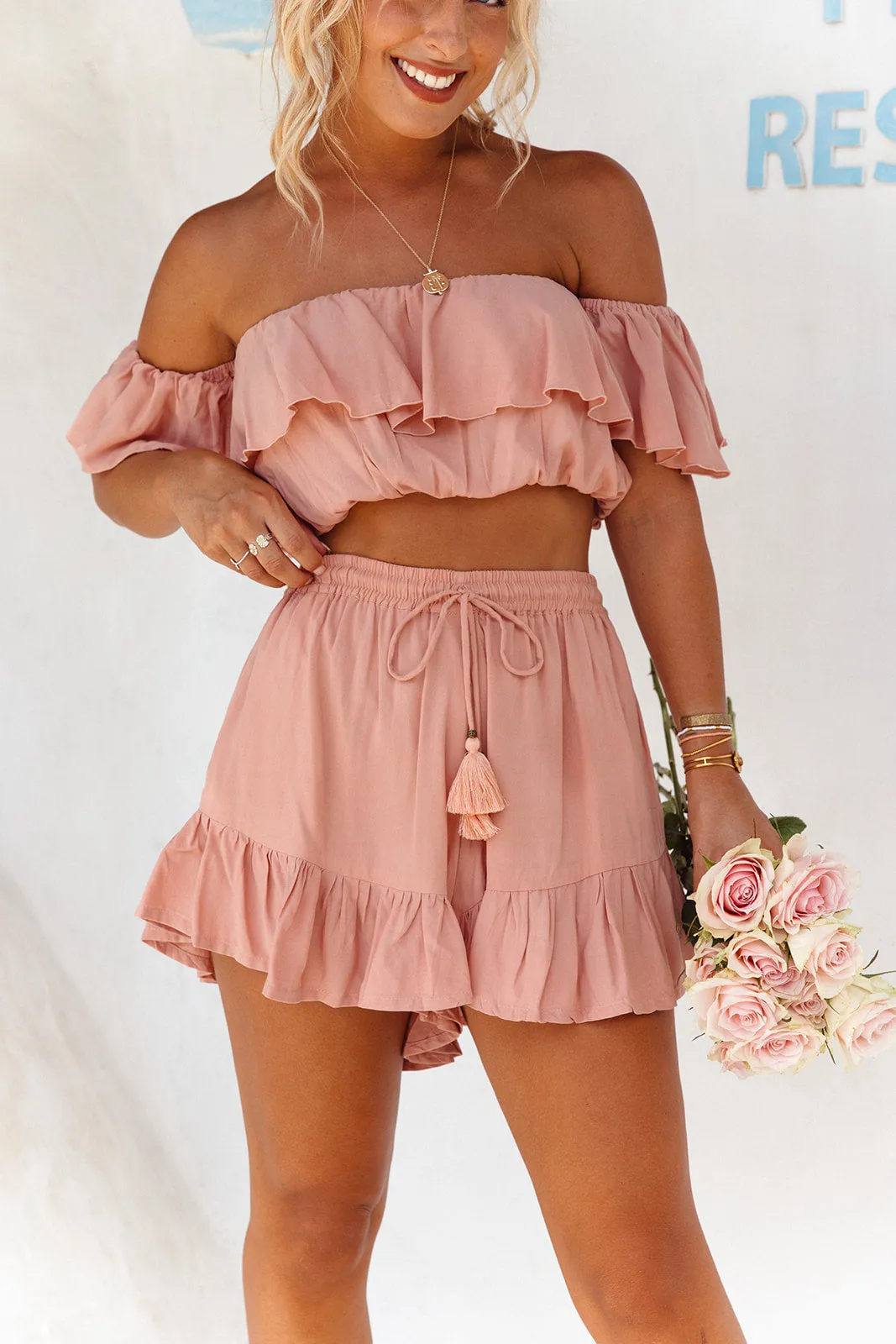 Mary Bloom Shorts - Pink