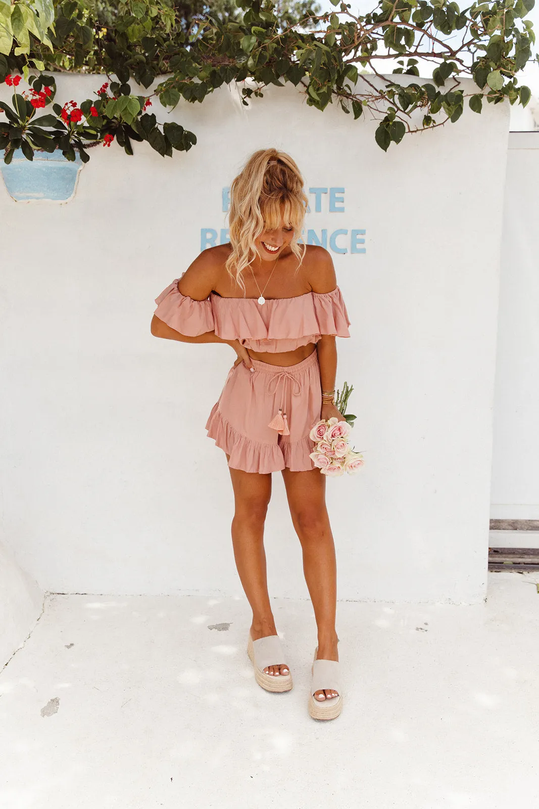 Mary Bloom Shorts - Pink