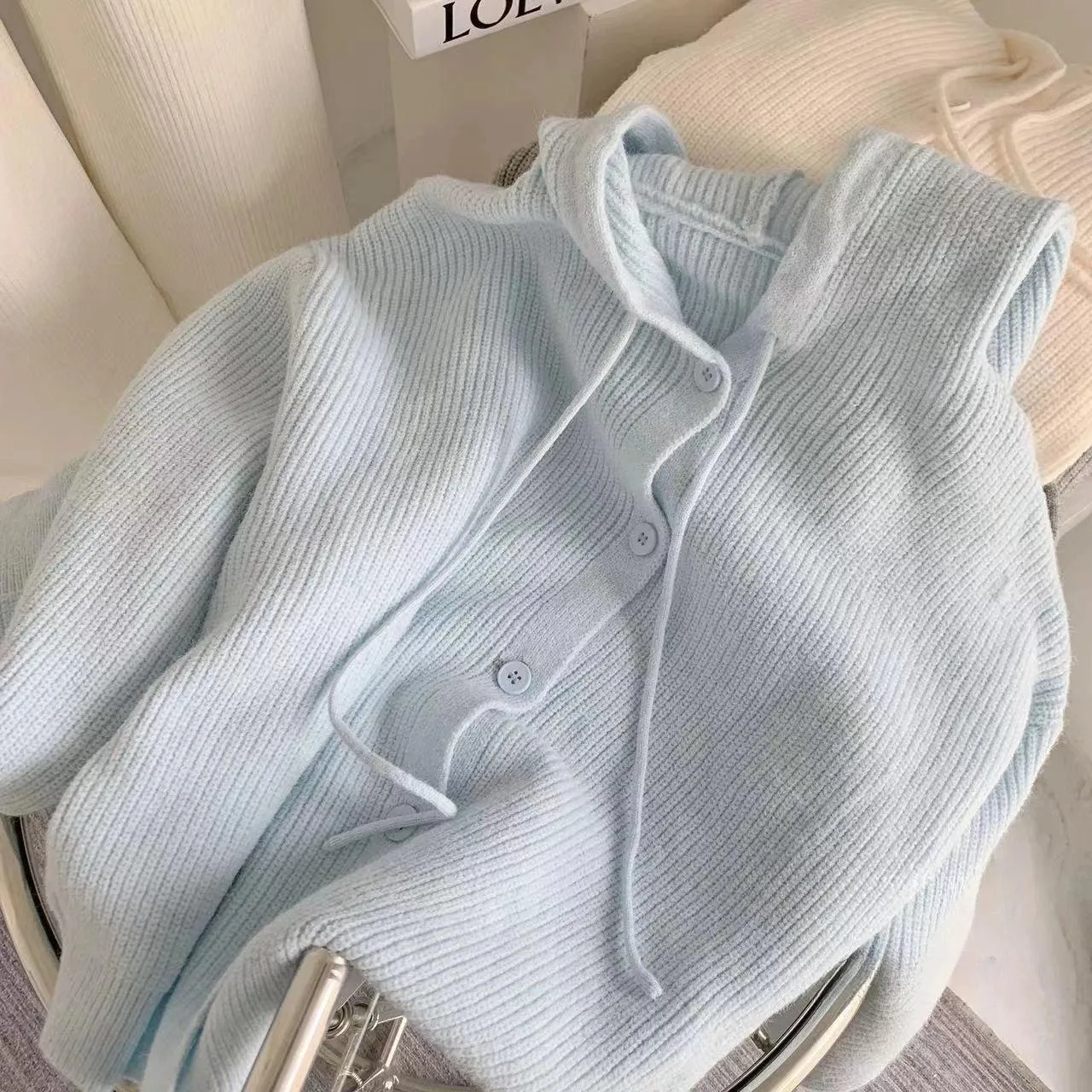 Mary Button Hoodie