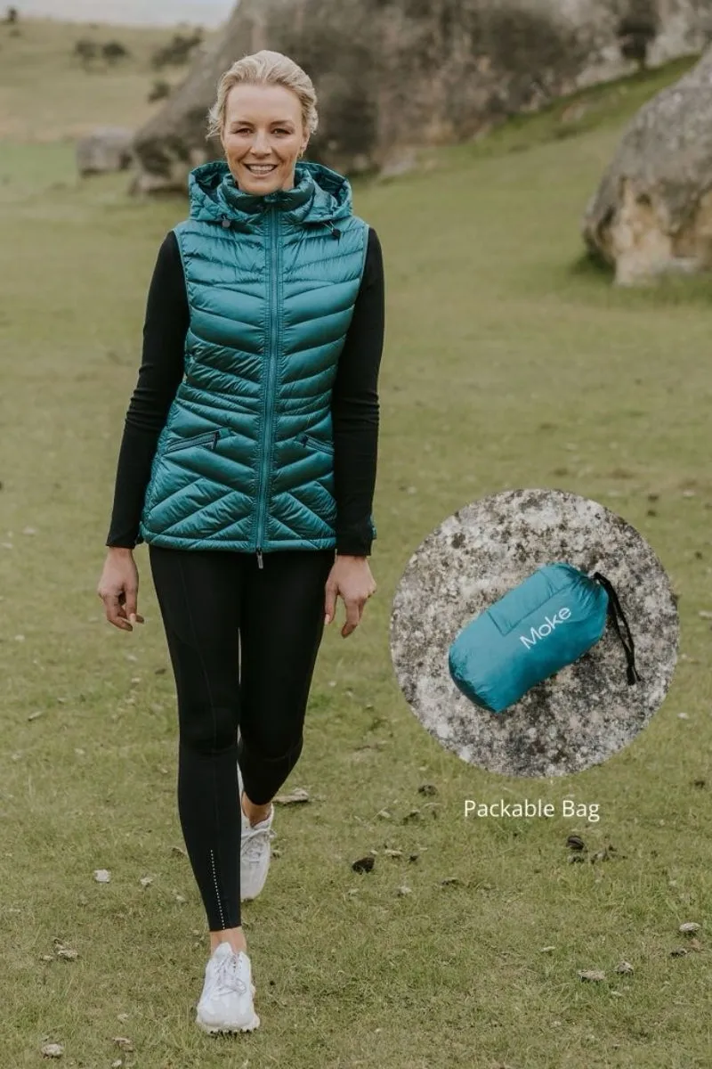 Mary Claire Empire Teal Puffer Vest