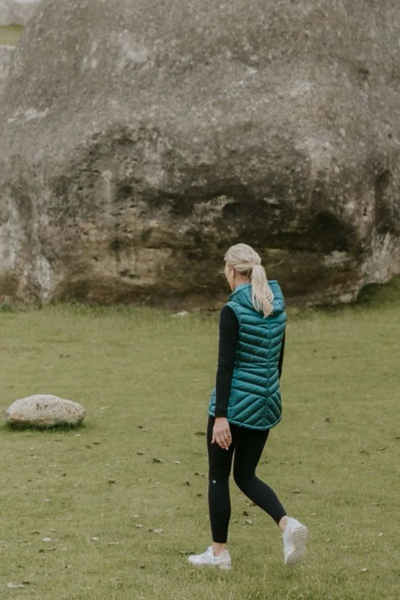 Mary Claire Empire Teal Puffer Vest