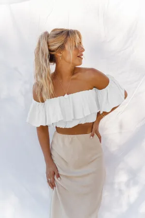 Mary Crop - White