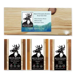 Men's Favorite Scents Gift Set Handmade Soap