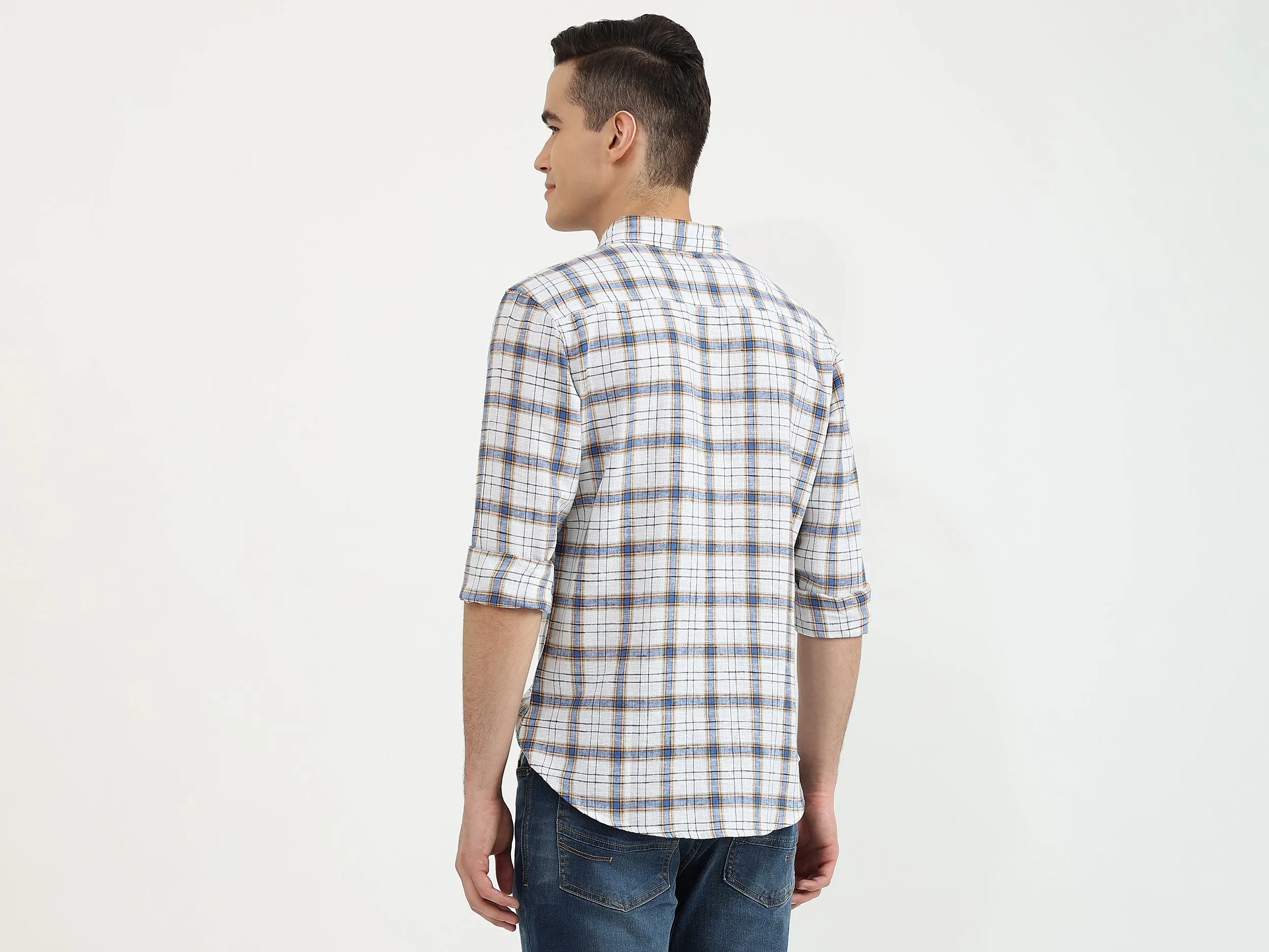 Mens Slim Fit Check Shirt