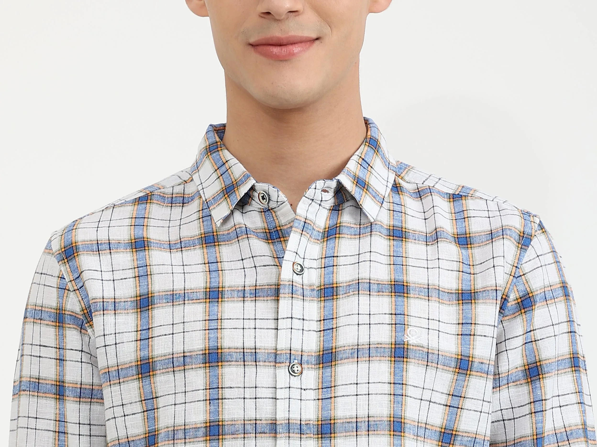 Mens Slim Fit Check Shirt