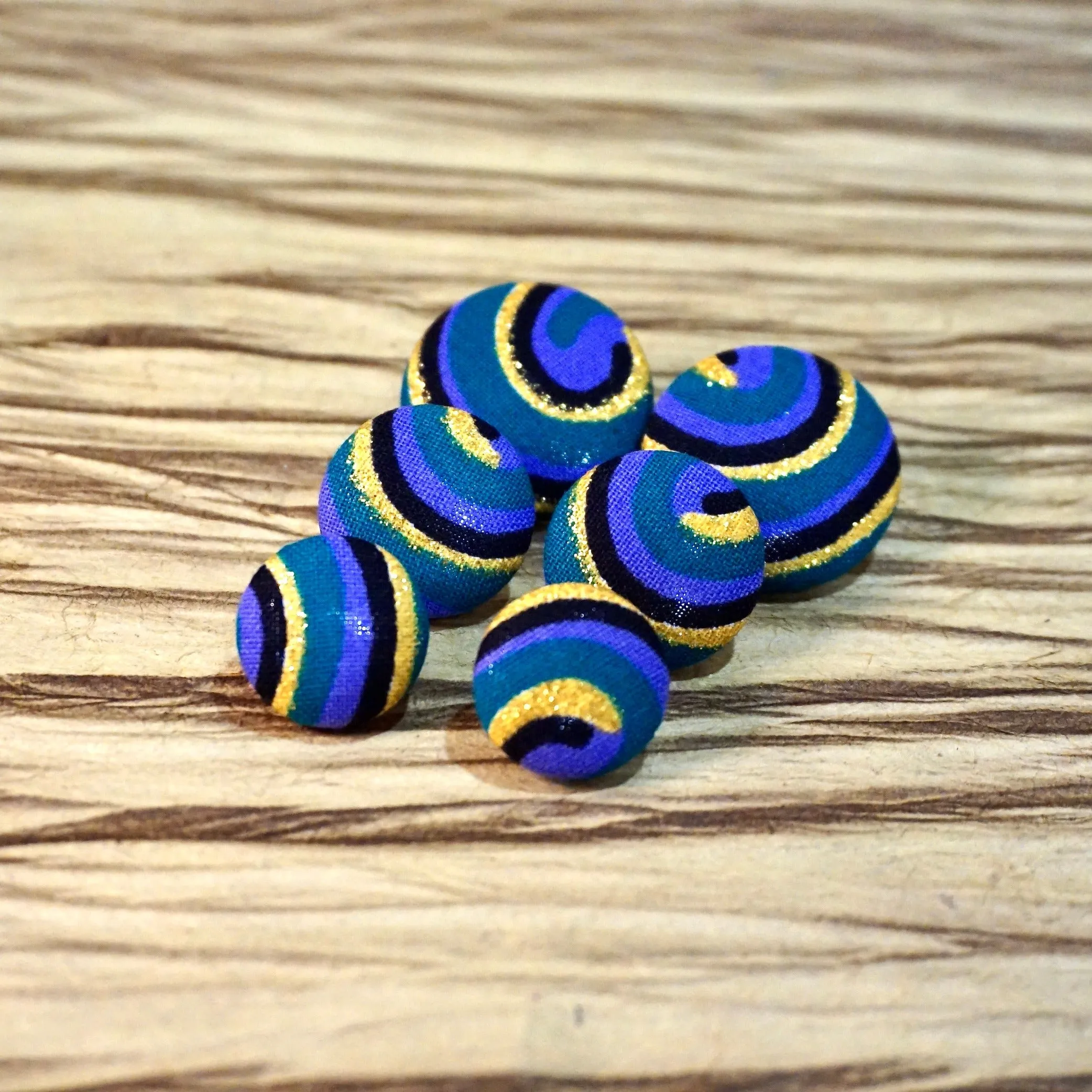 Miyaki Ankara Fabric Stud Earrings