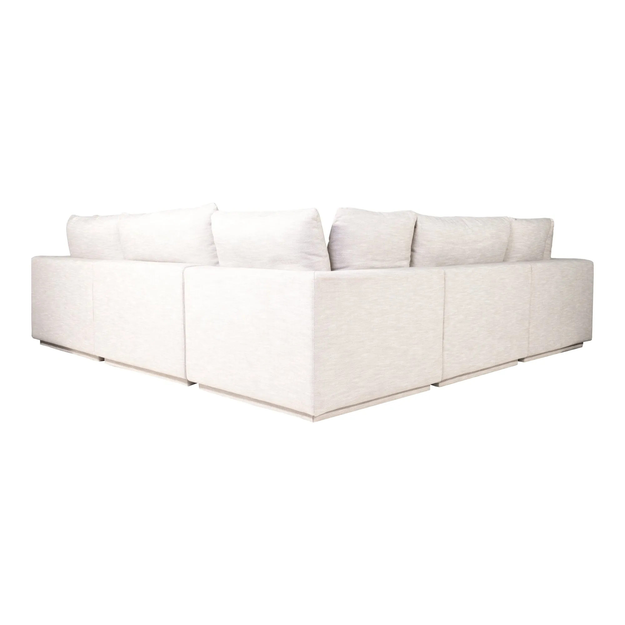 Modular Lounge Haven: Customizable Luxury Linen Modular Sectional