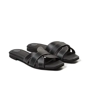 Mos Mosh Sicily Leather Contrast Slipper 163780