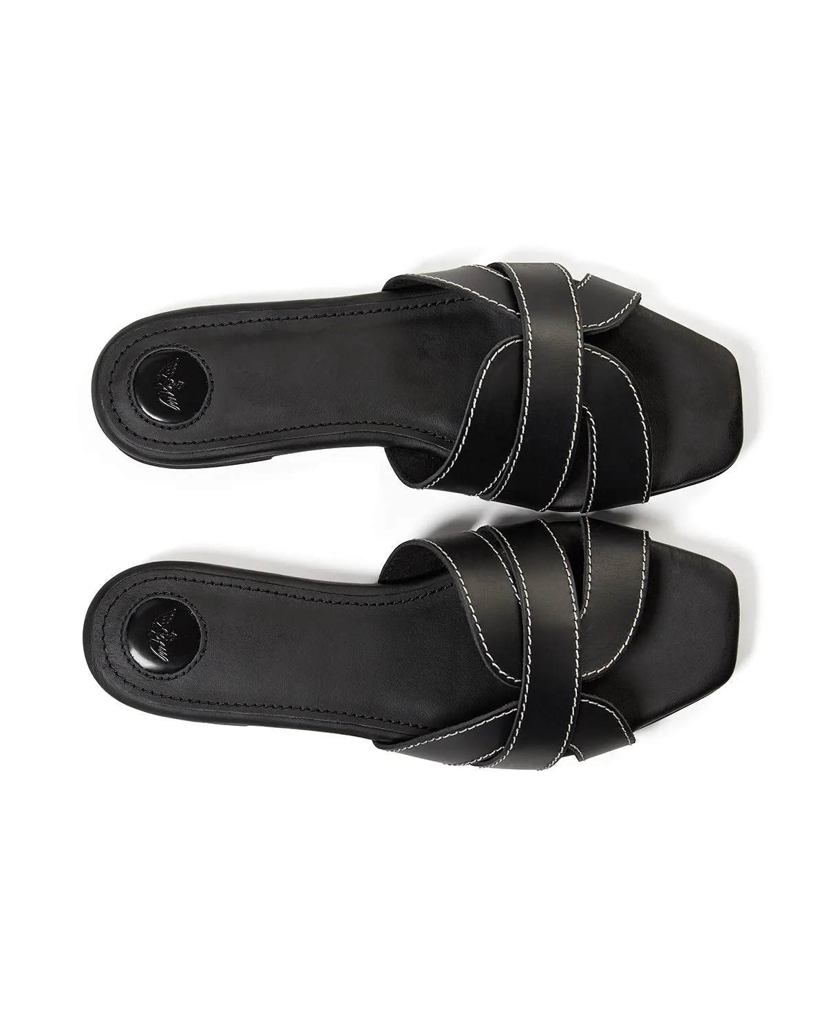 Mos Mosh Sicily Leather Contrast Slipper 163780