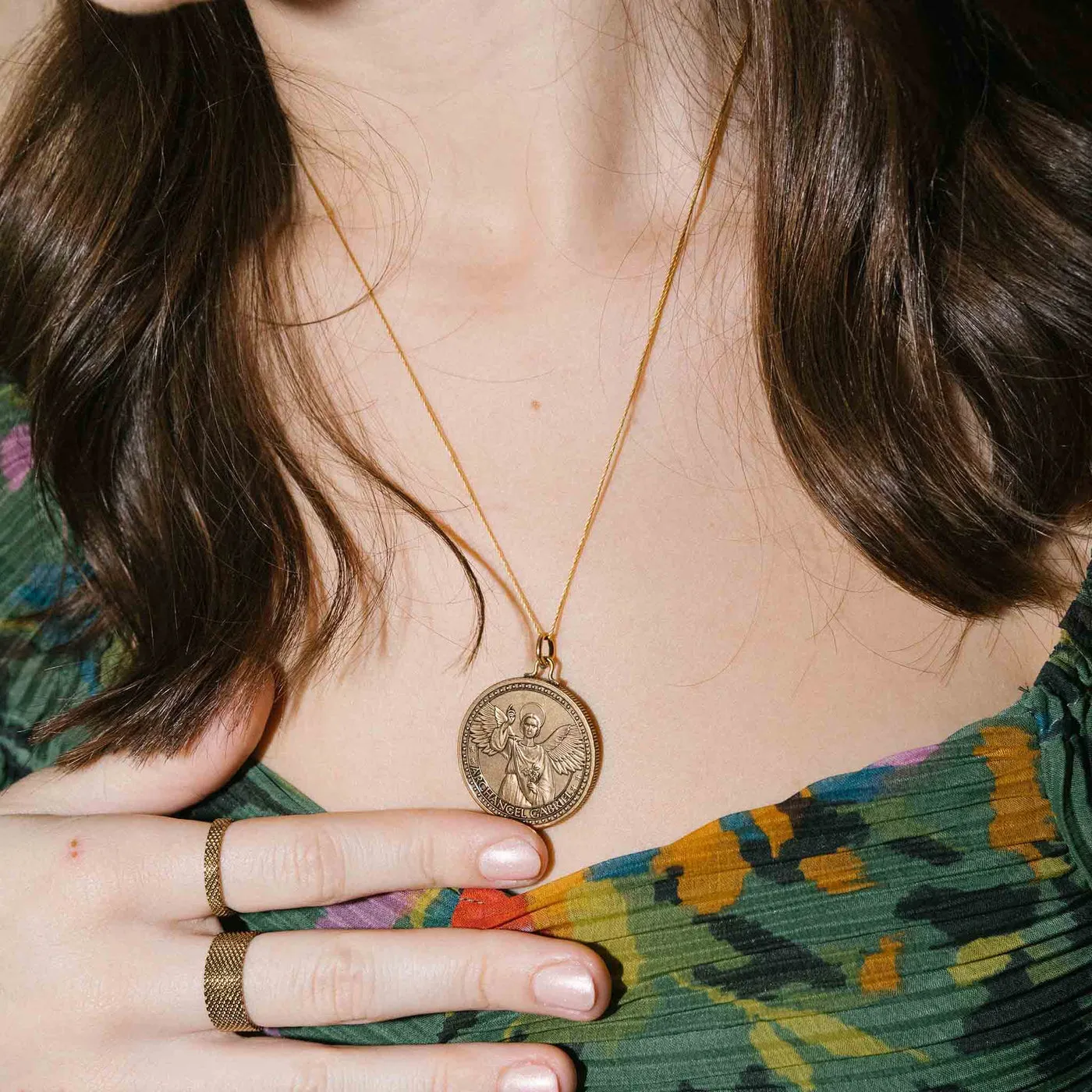 Mother Mary   Archangel Gabriel Guidance Necklace