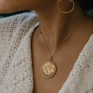 Mother Mary   Archangel Michael Protection Necklace