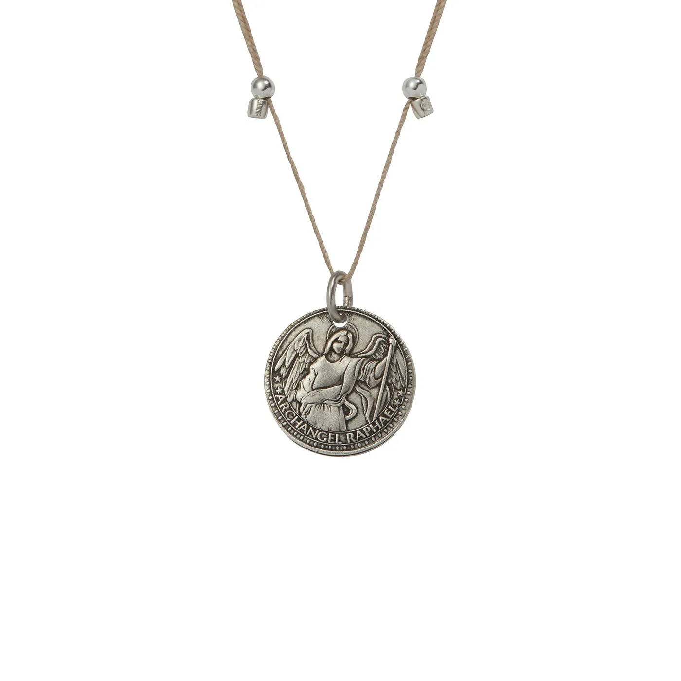 Mother Mary   Archangel Raphael Healing Necklace