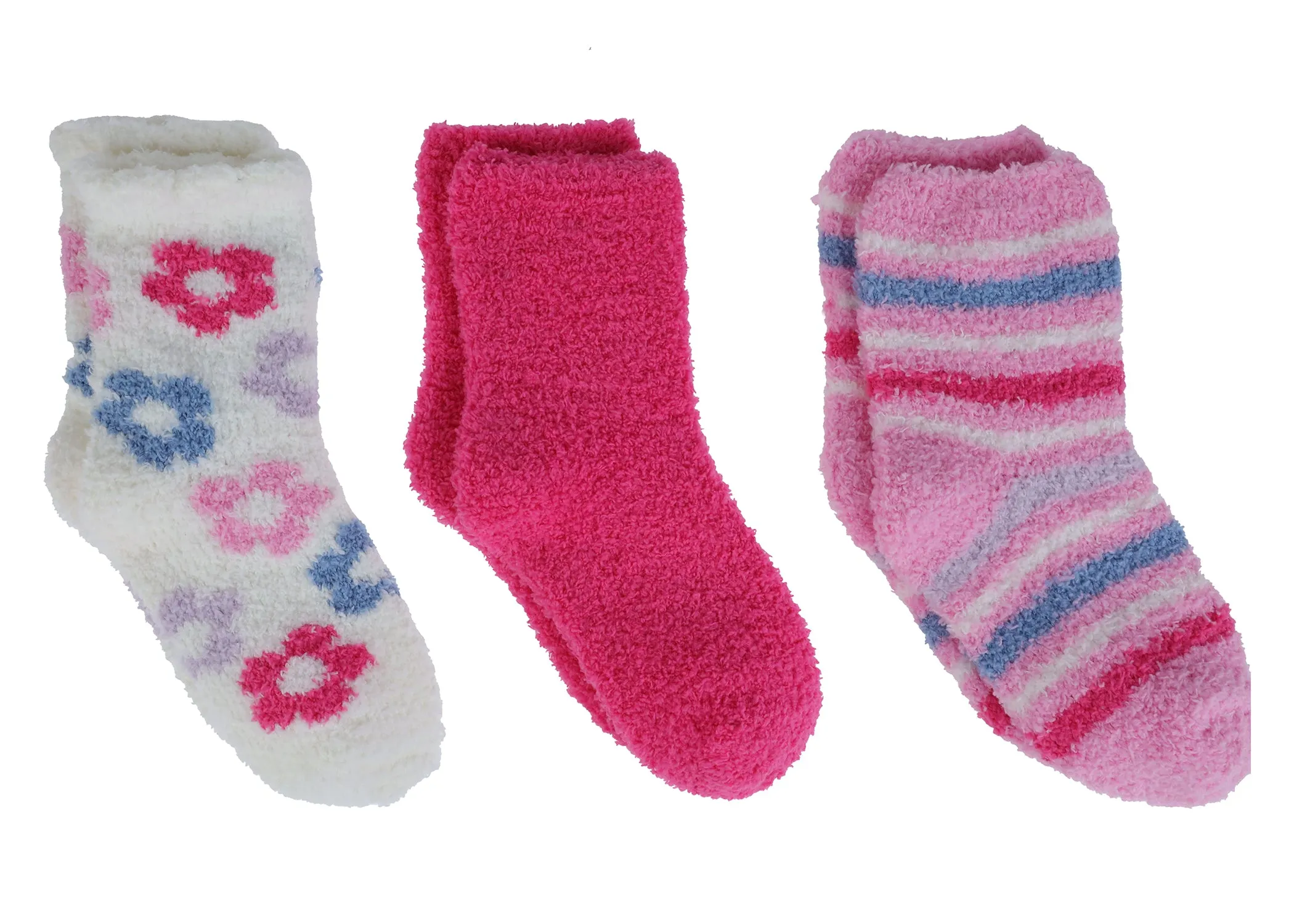 Multi Florals 3pk Cozy Slipper Socks