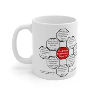 MW-Team 16- Sarcastic Wisdoms - Drink Wisely in MugWisdom - Ceramic  11oz cup