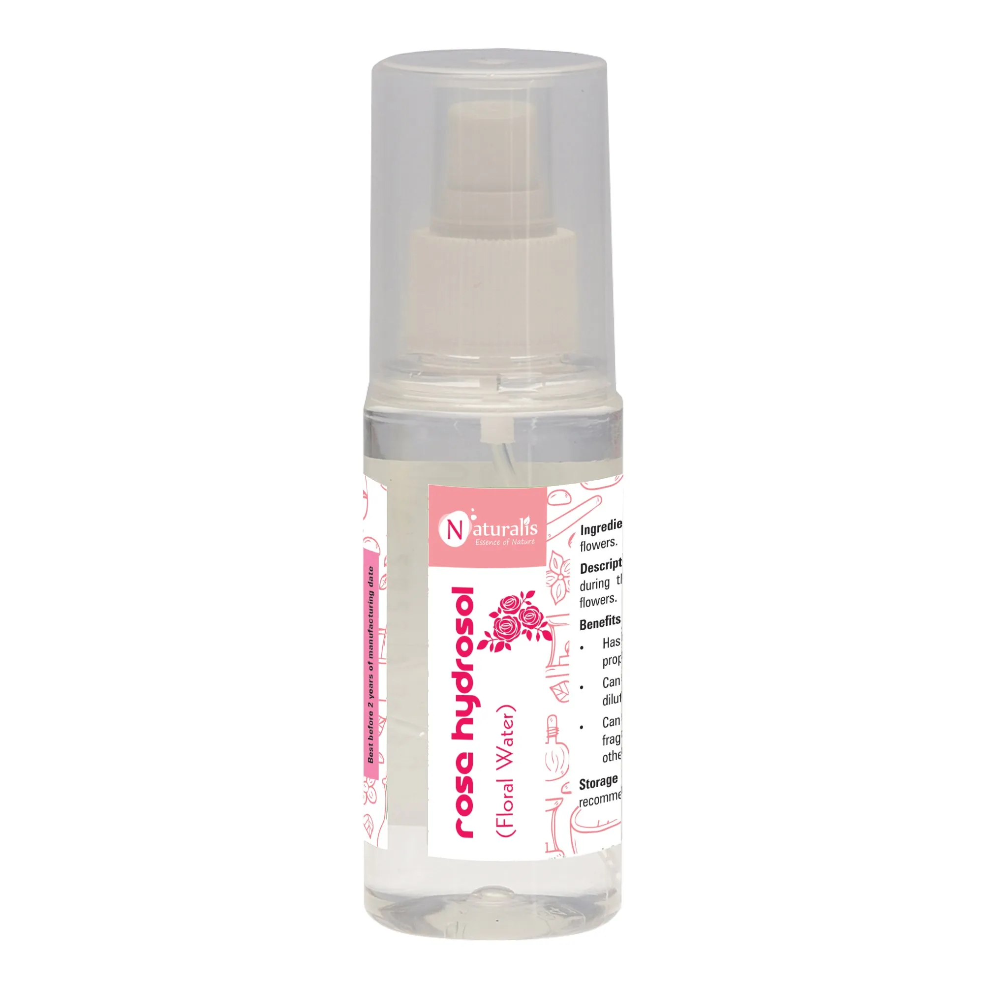 Naturalis Hydrosol- Rose, Geranium, Jasmin, Lavender, Tea Tree, Citronella, Eucalyptus, Basil, Orange,  Lemon, Peppermint and Sandal
