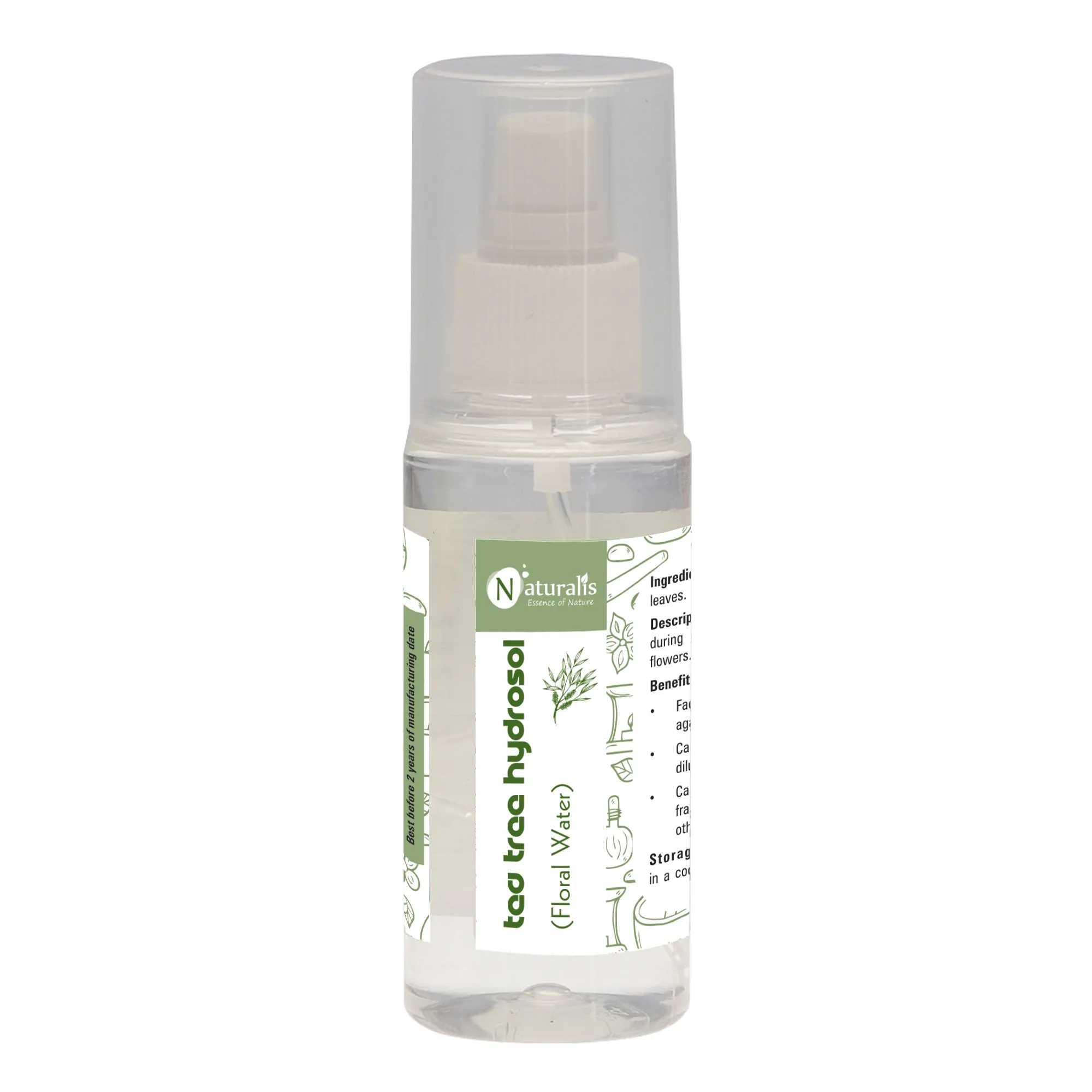 Naturalis Hydrosol- Rose, Geranium, Jasmin, Lavender, Tea Tree, Citronella, Eucalyptus, Basil, Orange,  Lemon, Peppermint and Sandal