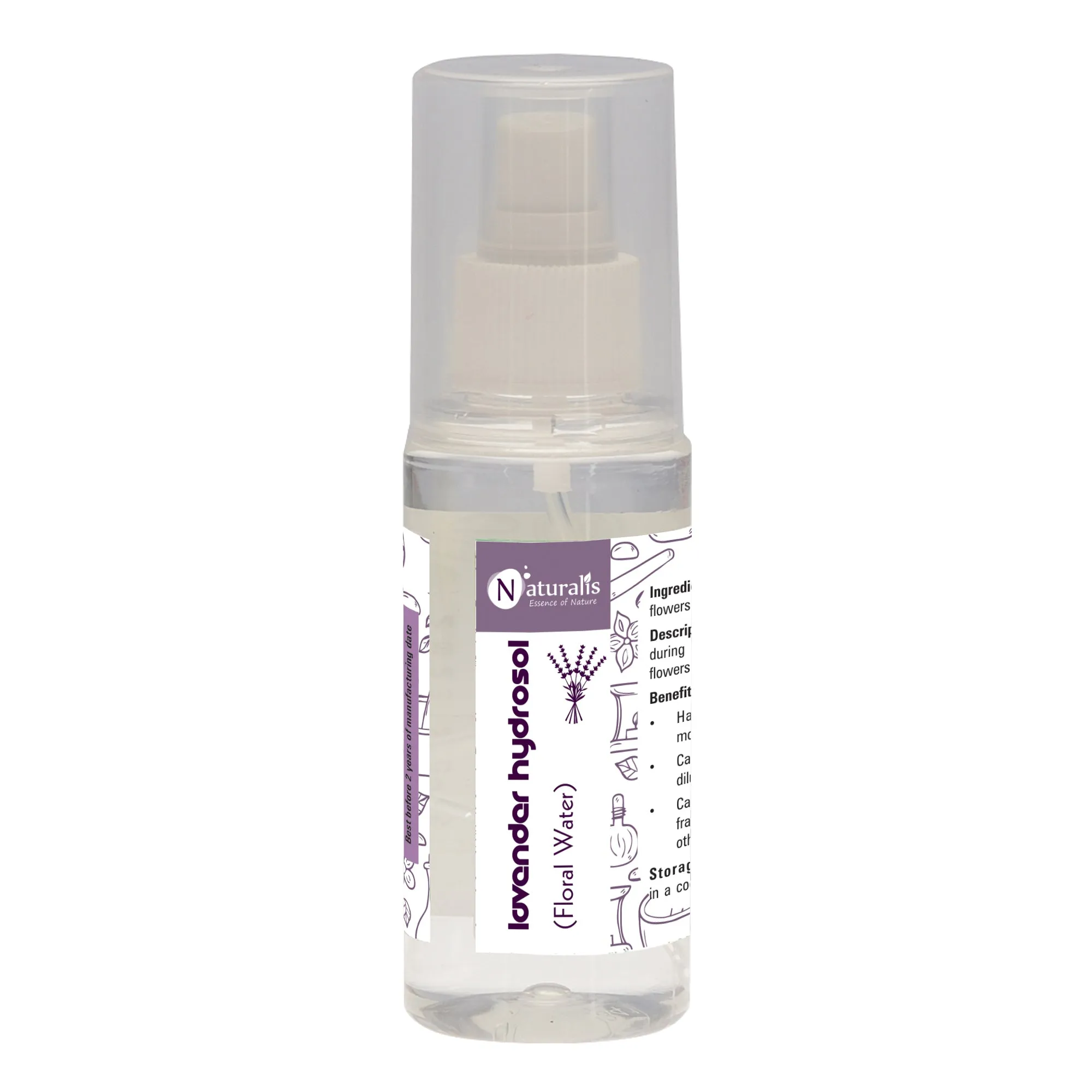Naturalis Hydrosol- Rose, Geranium, Jasmin, Lavender, Tea Tree, Citronella, Eucalyptus, Basil, Orange,  Lemon, Peppermint and Sandal