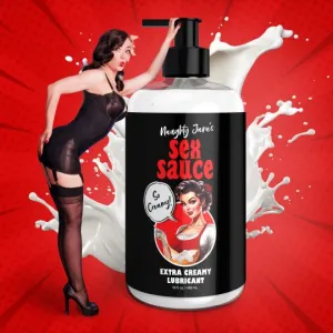 Naughty Jane's Sex Sauce Extra Creamy Lubricant - 16 oz