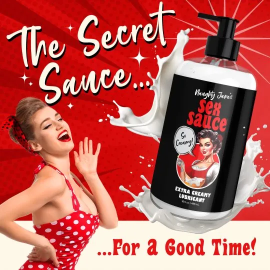 Naughty Jane's Sex Sauce Extra Creamy Lubricant - 16 oz