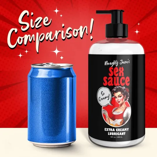 Naughty Jane's Sex Sauce Extra Creamy Lubricant - 16 oz