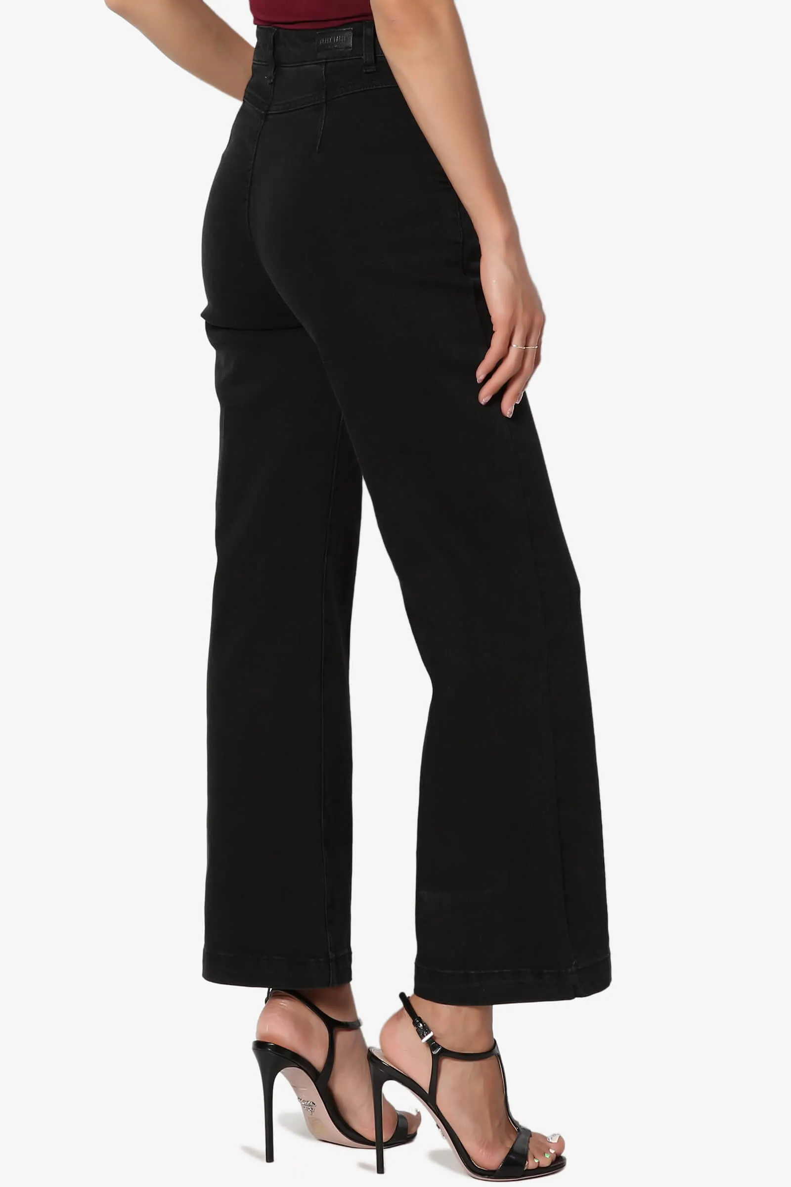 Nellie High Waist Crop Culotte Jeans