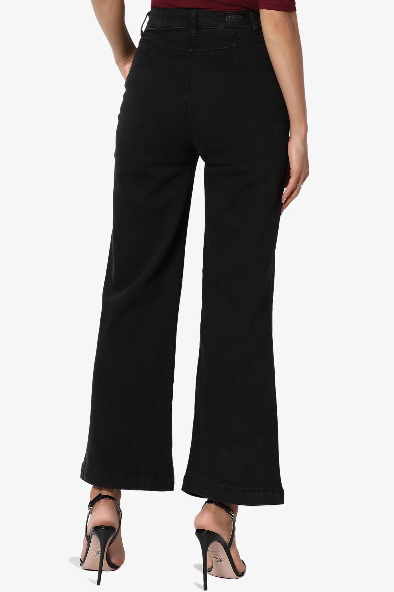 Nellie High Waist Crop Culotte Jeans