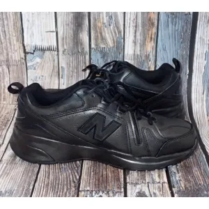 New Balance 608 Low Top Sneakers Black Mens Size 11.5 4E Slip Resistant Comfort