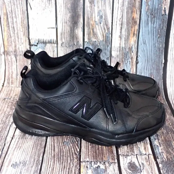New Balance 608 Low Top Sneakers Black Mens Size 11.5 4E Slip Resistant Comfort
