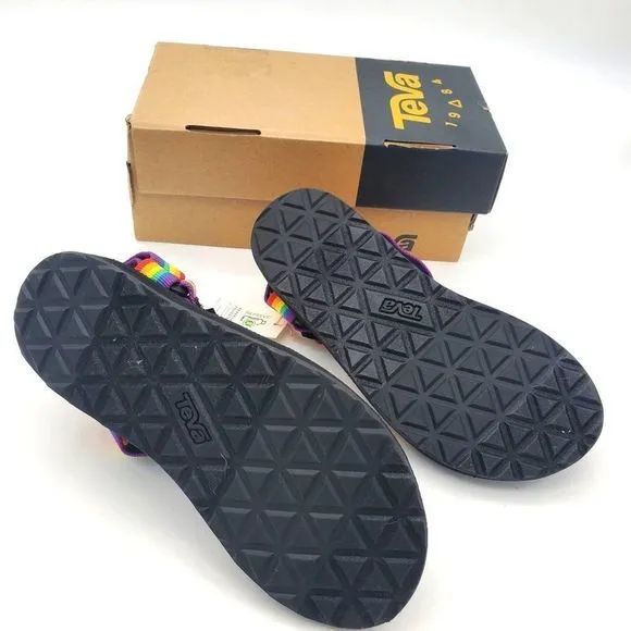 NEW Teva Original‎ Universal Rainbow Strappy Sandals Women 5 Water Hiking Open