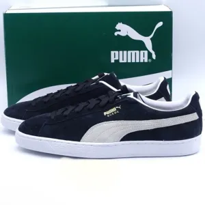 NEW WITH BOX Puma Men’s Classic Suede Sneakers Black and Gray XXI Size 11