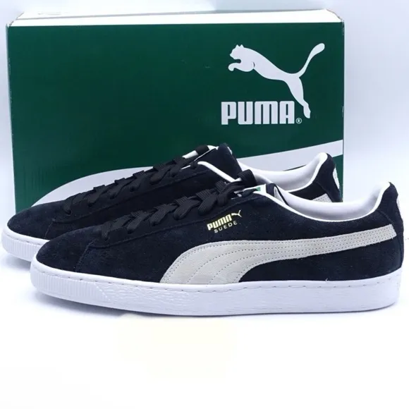NEW WITH BOX Puma Men’s Classic Suede Sneakers Black and Gray XXI Size 11