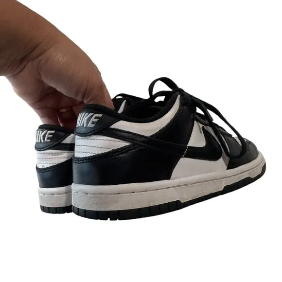 Nike Dunk Low Youth Sneakers Shoes Black &amp; White SZ US Young 3.5 Y