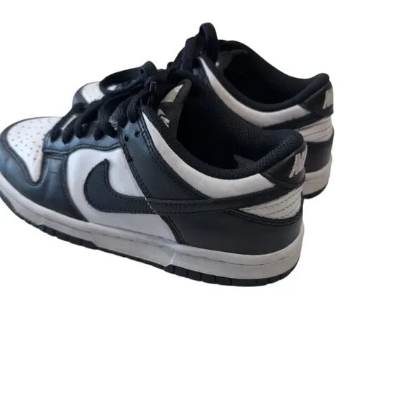 Nike Dunk Low Youth Sneakers Shoes Black &amp; White SZ US Young 3.5 Y
