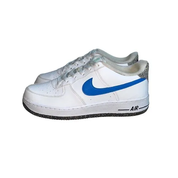 Nike Youth Boy's White Air Force 1 LV8 Low Top Sneakers Sz 7Y