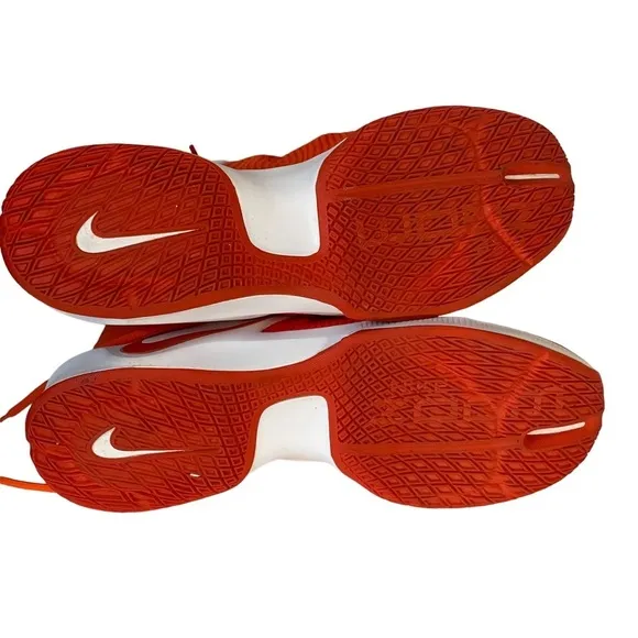 Nike Zoom Clearout Orange And White Men’s Basketball Shoes Sneakers Sz 15