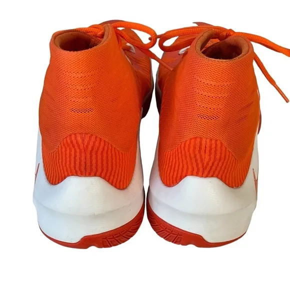 Nike Zoom Clearout Orange And White Men’s Basketball Shoes Sneakers Sz 15