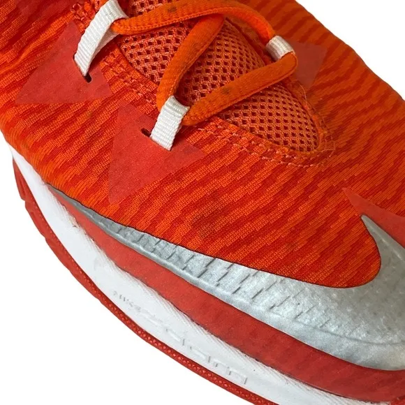 Nike Zoom Clearout Orange And White Men’s Basketball Shoes Sneakers Sz 15