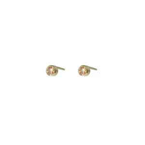November Birthstone Stud Earrings