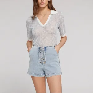 NWT‎ Generation Love Melina Denim Shorts reg $215 size XS