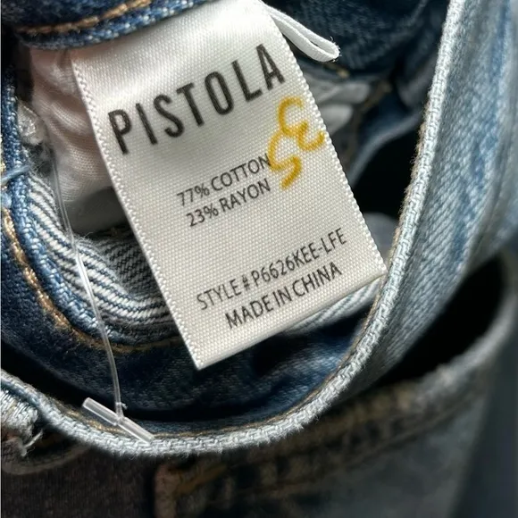 NWT PISTOLA Presley High- Rise Relaxed Roller in Los Feliz- Size 25