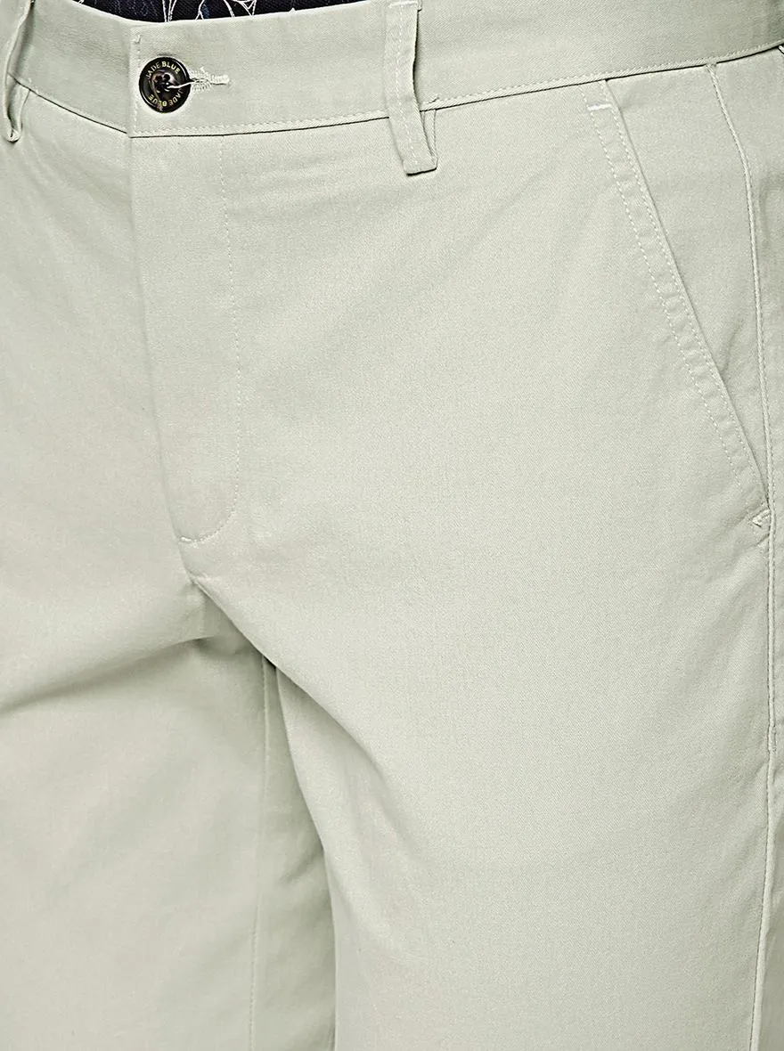 Pista Solid Uno Fit Casual Trouser | JadeBlue