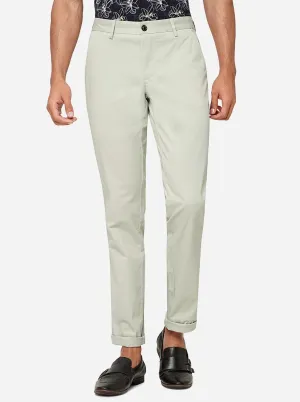 Pista Solid Uno Fit Casual Trouser | JadeBlue