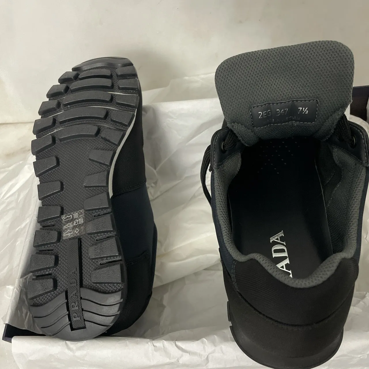 PRADA MILANO NYLON LOGO RUNNERS -