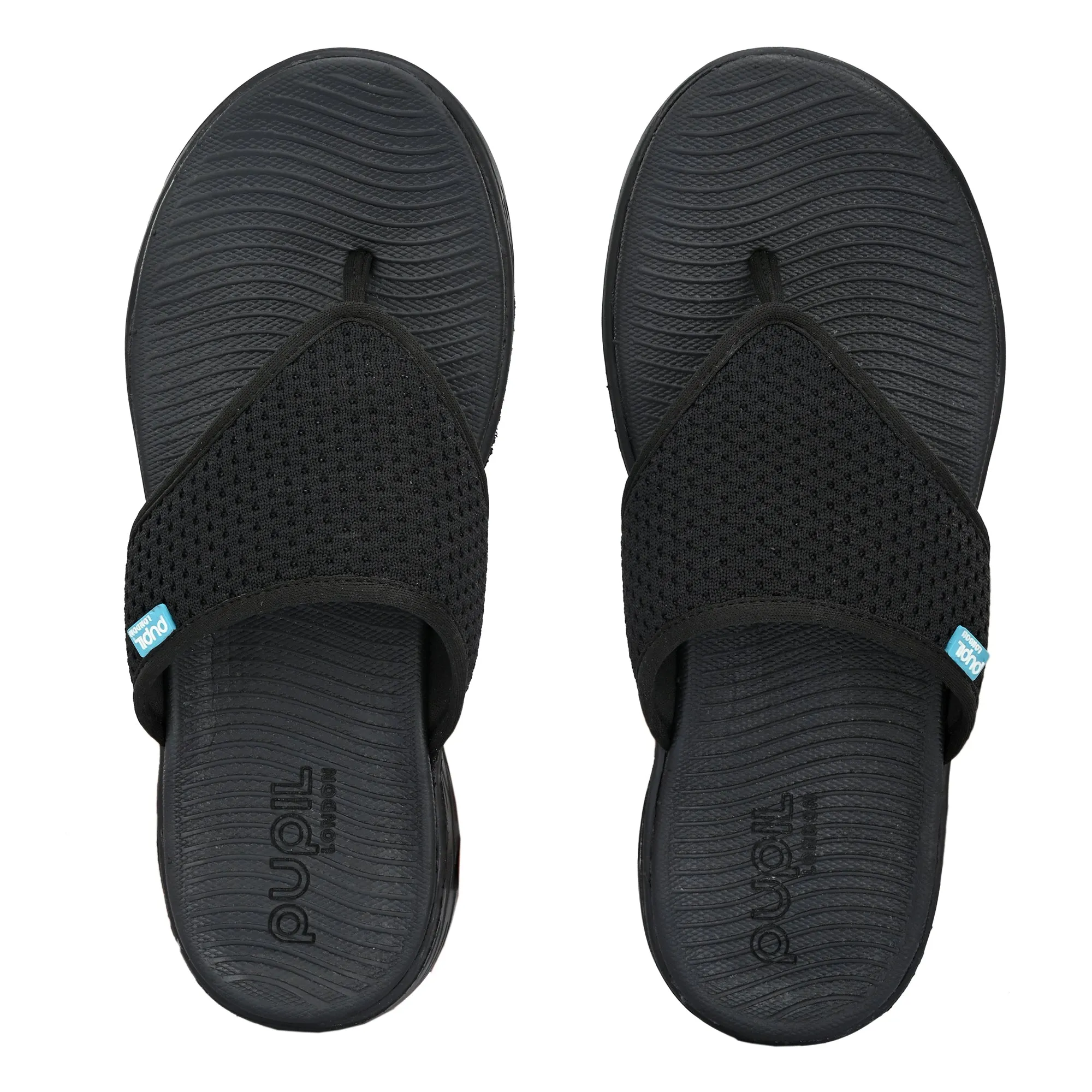 Pupil London Women's KENT-101, Flip-Flop, Black